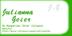 julianna geier business card